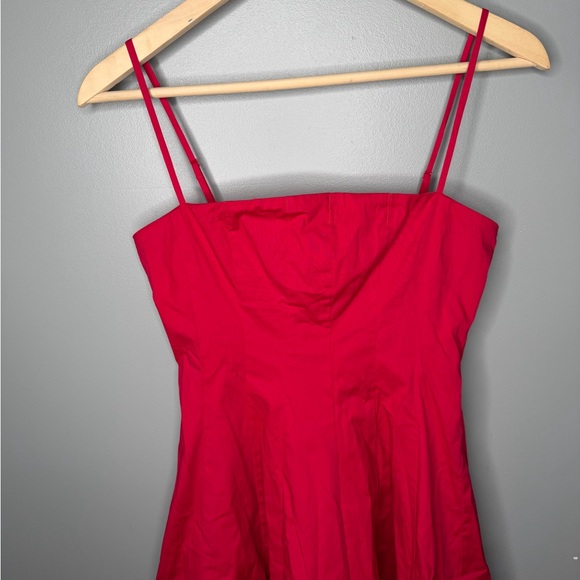 NWT STAUD Wylie Mini Dress - Cherry - Picture 5 of 10